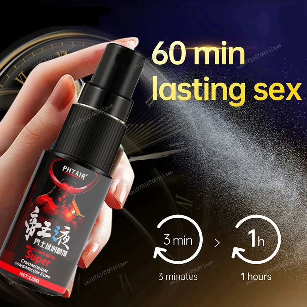 Male Sex Spray Man Long Lasting 60 Minutes without Ejaculation Spray for Men Premature Ejaculation Fast Erecting Adult Product