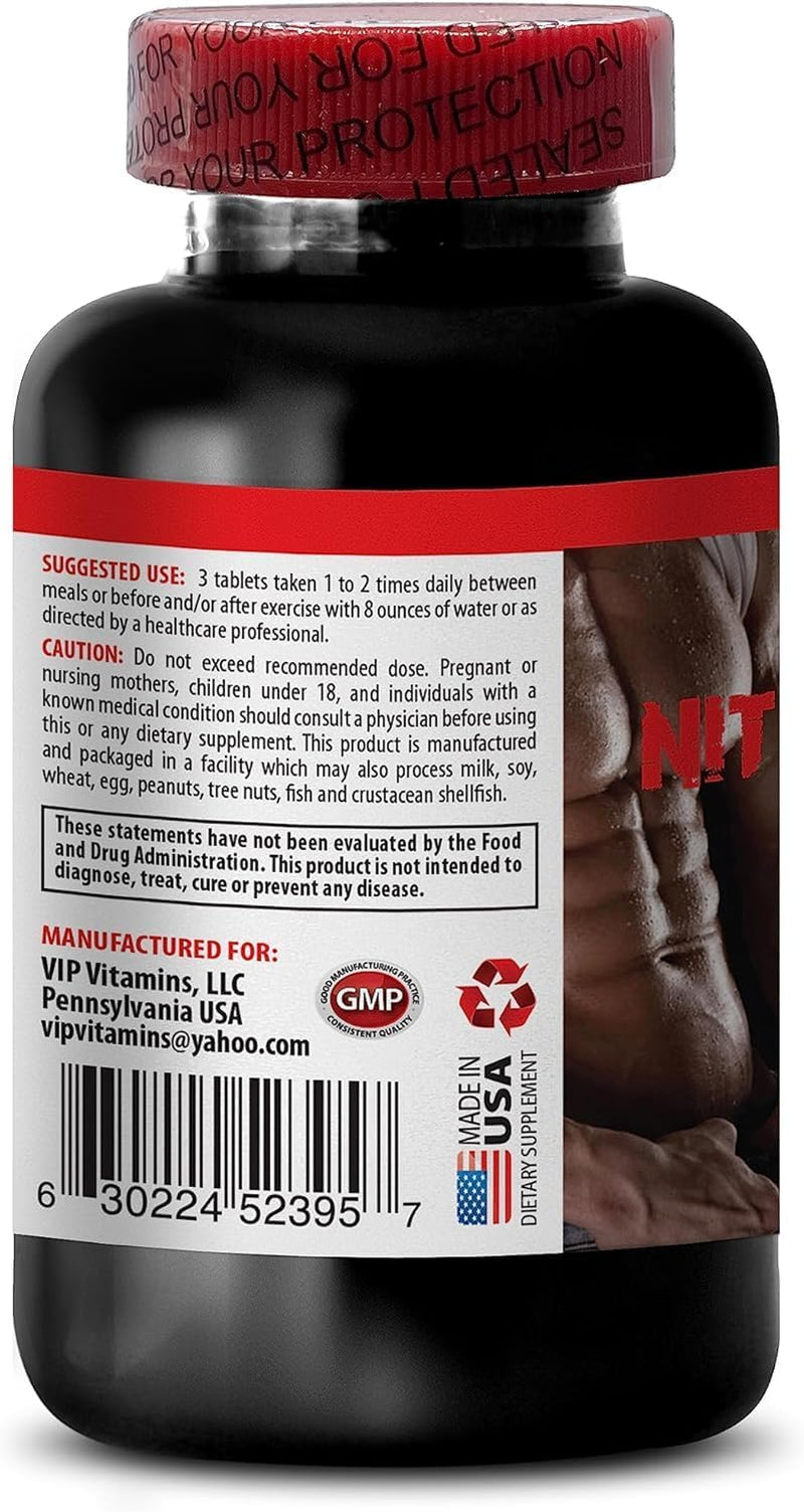 Nitric Oxide Muscle Growth - NITRIC OXIDE SUPPLEMENTS - Nitric Oxide Pills for Men, Alpha-Ketoglutarate, Nitric Oxide Supplement Pills, Nitric Oxide, Muscle Growth, Amino Acids 1 Bottle 60 Tablets