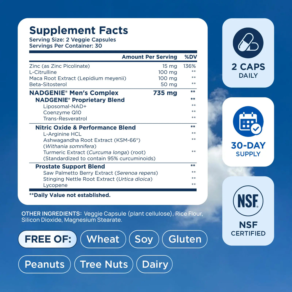 Selerb NAD+ Supplement for Men with NMN - Liposomal Complex with Trans-Resveratrol, Coq10, Maca & Ashwagandha - Supports Cellular Renewal, Energy & Performance - 60 Capsules Dietary Healthcare Vitamins