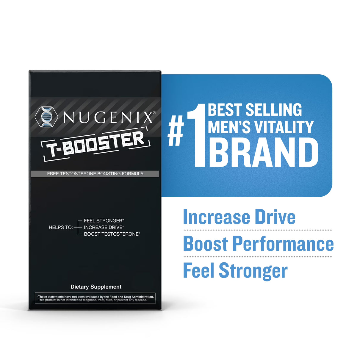 Nugenix Free Testosterone Booster for Men, 30 Count
