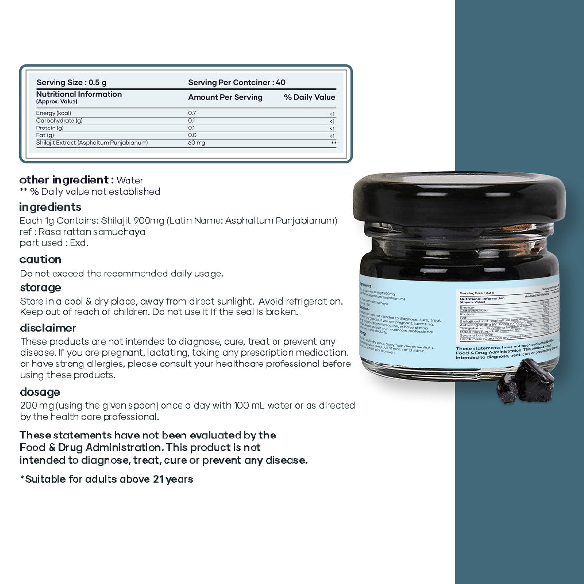 Mars by GHC Himalayan Shilajit Resin, 20G