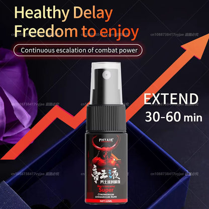 Male Sex Spray Man Long Lasting 60 Minutes without Ejaculation Spray for Men Premature Ejaculation Fast Erecting Adult Product