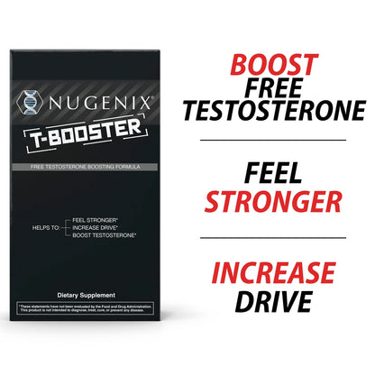 Nugenix Free Testosterone Booster for Men, 30 Count