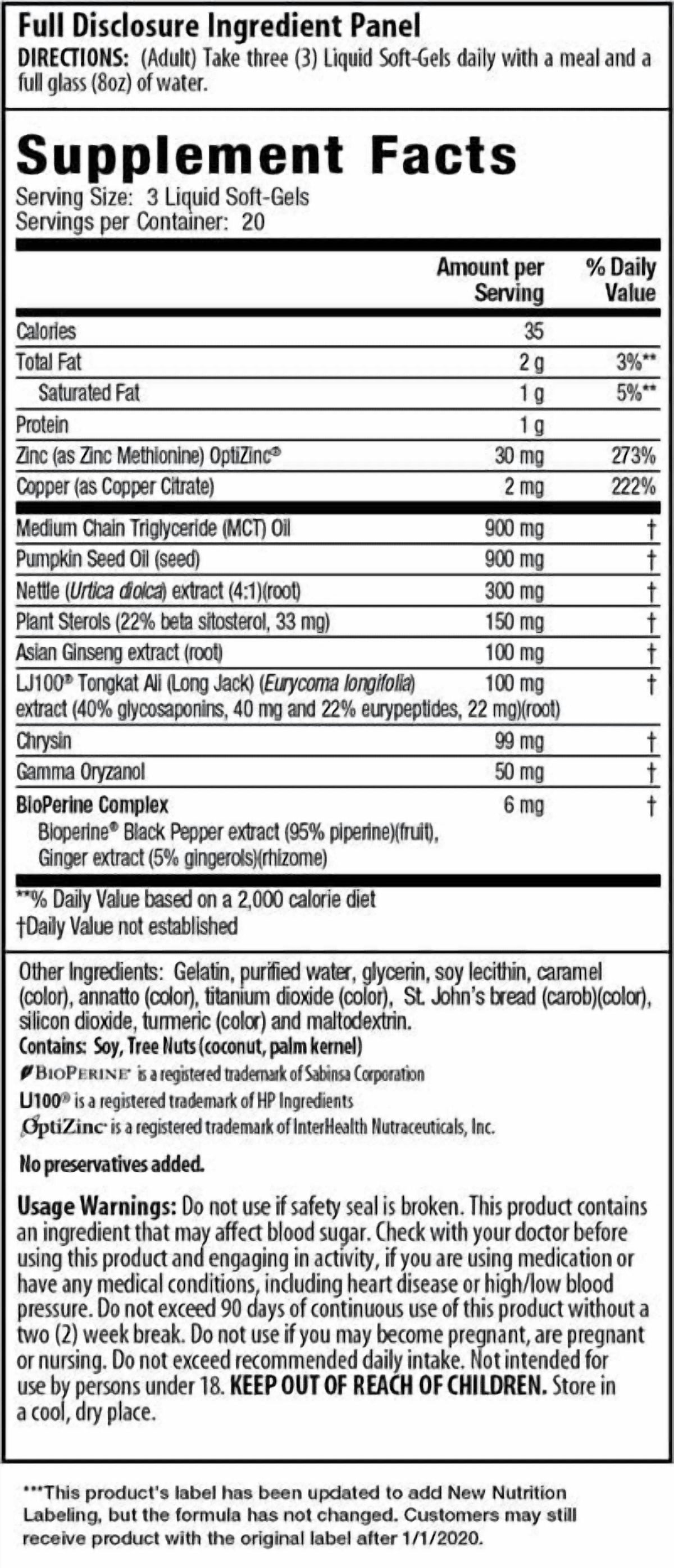 Testosterone up Red – 60 Liquid Soft-Gels — Advanced Pro-Male Testosterone Support & Performance Booster