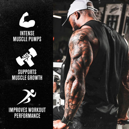 Jacked Factory N.O. XT - Nitric Oxide Booster with Nitrosigine, L-Citrulline & L-Arginine, 180 Capsules